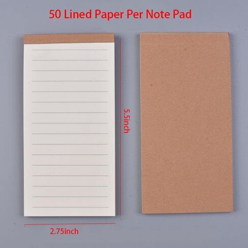 دفتر ملاحظات للجيب بحجم تكتيكي من To Do، 4 عبوات من دفتر الملاحظات العلوي مع ورق مبطن يوضع بشكل مسطح في الجيب، 50 صفحة لكل منها (2.8 بوصة × 5.6 بوصة) in Kuwait