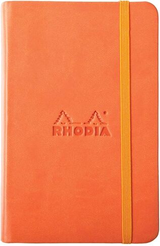 Rhodiarama Webbie Notebook, A6, Lined - Tangerine in Saudi Arabia