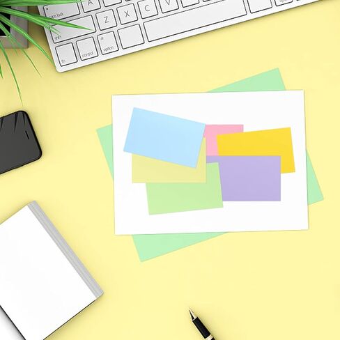 700 قطعة من بطاقات الفهرسة الفارغة مع 2 علبة بطاقات فهرس، وبطاقات فهرسة ملونة، وبطاقات ملاحظات، وبطاقات دراسة لبطاقات الفلاش للوازم المدرسية والمكتبية، 6 ألوان in Kuwait