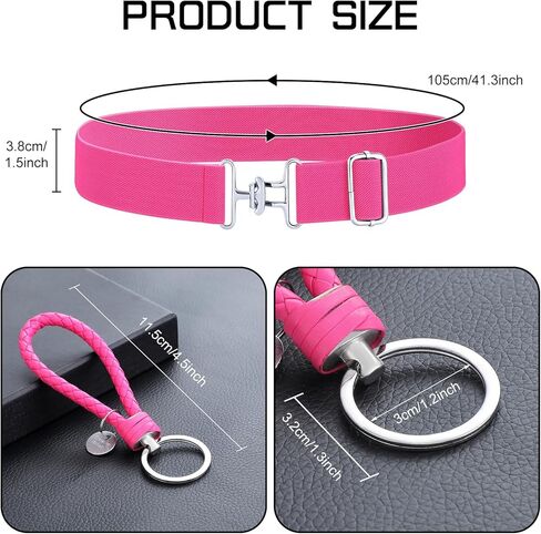 3 حزمه 1.5 بوصه مطاطا حزام الفروسية ركوب الخيل حزام جلد مفتاح حزام الفروسية مطاطا مع مشبك قليلا للنساء الرجال المؤخرات ركوب الخيل in Kuwait