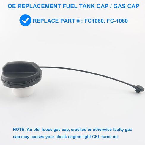 Gas Cap, Fuel Cap Replace FC1060, FC-1060 Compatible with Ford Mercury - 2005 2006 2007 Ford Escape, 2005 2006 2007 Ford Focus, 2005 2006 2007 Mercury Mariner in Saudi Arabia