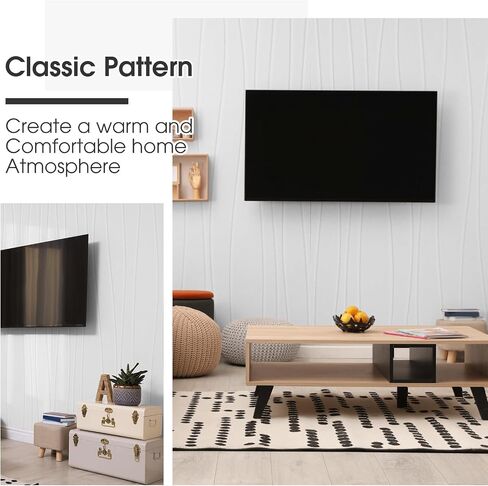 5 Pack Large Art Acoustic Panels Sound Absorbing 47x23.6x0.4 Inch Self Adhesive Sound Dampening Panels Noise Reduction Panels Decorative Sound Proof Wall Panels for Home Office Studio (Black) in Saudi Arabia