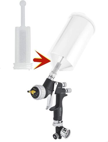 مرشحات مسدس رش الجاذبية HVLP للاستعمال مرة واحدة من ميلي، شبكة دقيقة، مرشحات مسدس رش الجاذبية العالمية للاستعمال مرة واحدة، مصافي طلاء تغذية الجاذبية HVLP (عبوة من 20 قطعة) in Kuwait