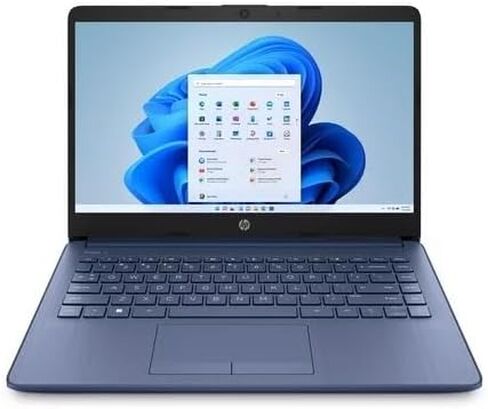 كمبيوتر محمول HP 14 بوصة خفيف للغاية للطلاب والأعمال، معالج Intel Celeron، ذاكرة وصول عشوائي 8 جيجابايت، 64 جيجابايت eMMC + بطاقة Ghost Manta SD سعة 128 جيجابايت، مكتب 365 لمدة عام، شحن سريع، HDMI، USB-A&C، ويندوز 11 in Saudi Arabia