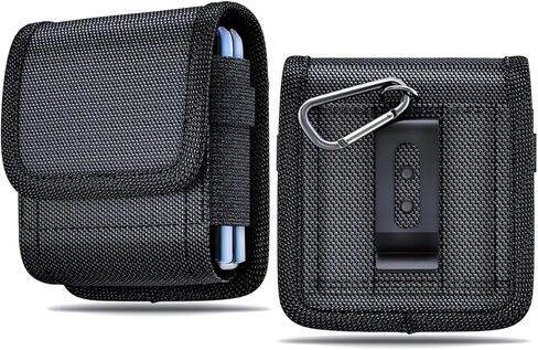 حافظة لهاتف Galaxy Z Flip، Flip 3، Flip 4، 5G، Motorola Razr، حافظة حامل حزام الهاتف الخلوي مع غطاء جراب بمشبك حزام (يناسب جميع هواتف Samsung Z Flip مع Spigen، حافظة Otterbox Commuter على) in Kuwait