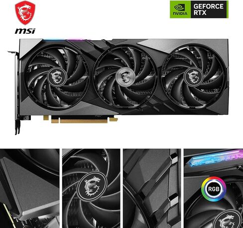 MSI GeForce RTX 4060 Ti Gaming X Slim 16G Graphics Card - NVIDIA RTX 4060 Ti, 16GB GDDR6 Memory, 18Gbps, PCIe 4.0, Twin Frozr 9, RGB, DLSS3 in Saudi Arabia