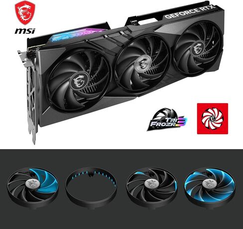 MSI GeForce RTX 4060 Ti Gaming X Slim 16G Graphics Card - NVIDIA RTX 4060 Ti, 16GB GDDR6 Memory, 18Gbps, PCIe 4.0, Twin Frozr 9, RGB, DLSS3 in Saudi Arabia