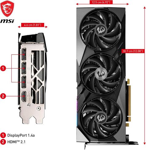 MSI GeForce RTX 4060 Ti Gaming X Slim 16G Graphics Card - NVIDIA RTX 4060 Ti, 16GB GDDR6 Memory, 18Gbps, PCIe 4.0, Twin Frozr 9, RGB, DLSS3 in Saudi Arabia