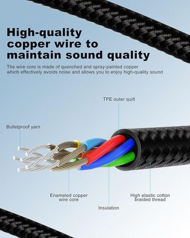 USB-C to Auxiliary Adapter, Supports Audio Transmission, Wide Compatibility, Plug and Play, Durable and Reliable in Kuwait