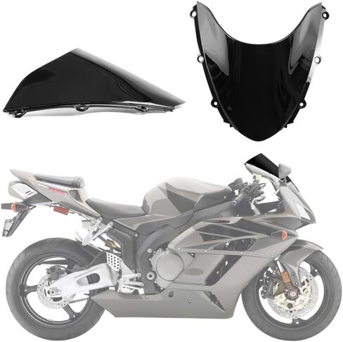 Black Motorcycle Windscreen for Honda 2004 2005 2006 2007 CBR1000RR Windshield in Saudi Arabia
