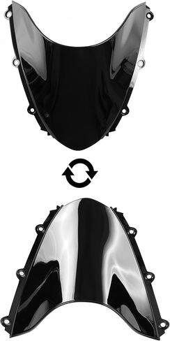 Black Motorcycle Windscreen for Honda 2004 2005 2006 2007 CBR1000RR Windshield in Saudi Arabia