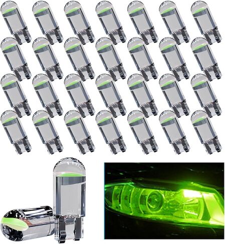 30PCS 194 Car LED Light Bulbs, 0.36W 12V T10 6000K Interior Lights, 168 175 2825 W5W T10 24-SMD 3014 LED Replacement Bulbs, Universal for Car Dome Door Map Dash Courtesy Step License Plate Lights in Saudi Arabia