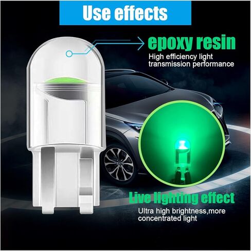 30PCS 194 Car LED Light Bulbs, 0.36W 12V T10 6000K Interior Lights, 168 175 2825 W5W T10 24-SMD 3014 LED Replacement Bulbs, Universal for Car Dome Door Map Dash Courtesy Step License Plate Lights in Saudi Arabia