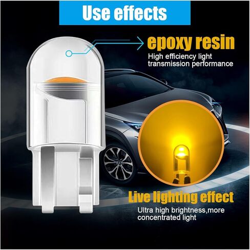30PCS 194 Car LED Light Bulbs, 0.36W 12V T10 6000K Interior Lights, 168 175 2825 W5W T10 24-SMD 3014 LED Replacement Bulbs, Universal for Car Dome Door Map Dash Courtesy Step License Plate Lights in Saudi Arabia