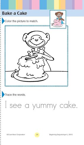 Learning Line: Beginning Sequencing, Prek - Kindergarten Workbook in Saudi Arabia