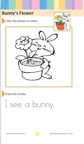 Learning Line: Beginning Sequencing, Prek - Kindergarten Workbook in Saudi Arabia