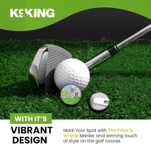 مجموعة هدايا الجولف K9King المكونة من 6 قطع - علامات كرة الجولف جيلمور ومشبك قبعة الجولف المغناطيسية - مجموعة خضراء - ملحقات جولف مضحكة للرجال والنساء للاعبي الجولف in Kuwait