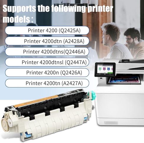 Q2429A (Q2429-67905، Q2429-69005) مجموعة صيانة الطابعة للطابعات المتسلسلة 4200 (110 فولت) تتضمن مصهر RM1-0013 وبكرة نقل وصينية 1/2/3 بكرات in Kuwait