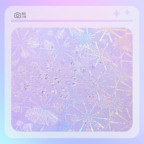Seajan 80 Pcs Holographic Laminate Sheets Holographic Glitter Sticker Paper 8.5 x 11 Inch Clear Overlay Self Adhesive Vinyl Laminate Film Waterproof Colorful Patterns(Glitter) in Saudi Arabia