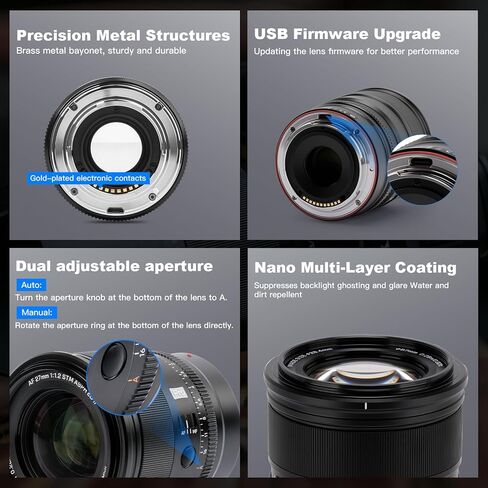 عدسة VILTROX 27 مم F1.2 Pro AF لكاميرا Nikon Z Mount، 27 مم F/1.2 Pro Z ذات فتحة كبيرة جدًا APS-C لكاميرات Nikon Z9 Z8 Z7 Z6 Z5 Z50 Z30 in Kuwait