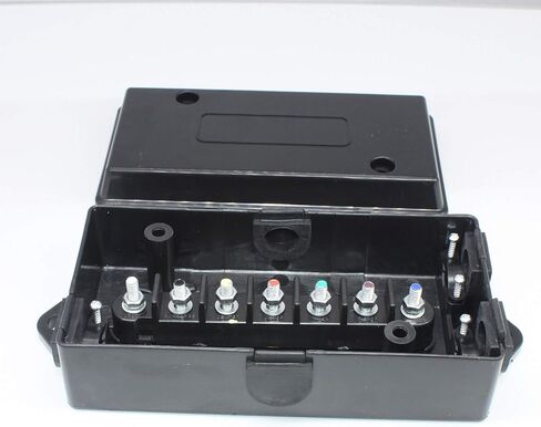 X-Haibei 7 Way Trailer Wire Junction Box Camper Truck Weatherproof RV Light Cord Plug in Saudi Arabia