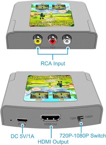 RCA إلى hdmi، محول RCA إلى hdmi، HDMI مركب، مركب إلى hdmi، محول RCA hdmi، av إلى hdmi، av hdmi، cvbs إلى hdmi، cvbs hdmi، RCA إلى كابل hdmi in Kuwait