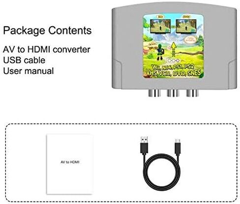 RCA إلى hdmi، محول RCA إلى hdmi، HDMI مركب، مركب إلى hdmi، محول RCA hdmi، av إلى hdmi، av hdmi، cvbs إلى hdmi، cvbs hdmi، RCA إلى كابل hdmi in Kuwait