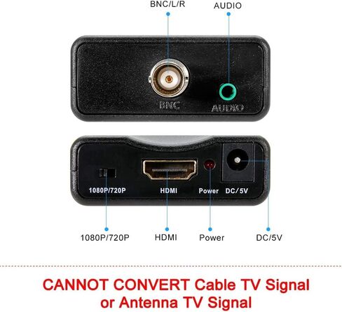 BNC إلى HDMI محول محول أنثى CVBS BNC HDMI موصل محوري مركب نقل تناظري فيديو إدخال الصوت 1080P إخراج HDCP هوك كاميرا الأمن DVRs مراقبة AC1420 CCTV لشاشة HD TV in Saudi Arabia