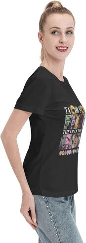 Women's Classic Cotton T Shirt Music Crewneck Short Sleeve Tee Music Album Covers Shirts Gift Tops for Music Lover in Saudi Arabia
