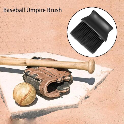 قطعتان من فرشاة حكم البيسبول، فرشاة لوحة البيسبول المنزلية، فرش حكم البيسبول لمجموعة معدات حكم البيسبول (أسود) in Kuwait