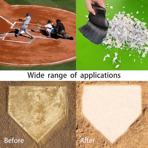 قطعتان من فرشاة حكم البيسبول، فرشاة لوحة البيسبول المنزلية، فرش حكم البيسبول لمجموعة معدات حكم البيسبول (أسود) in Kuwait