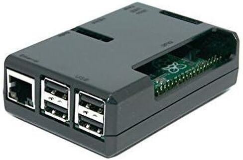 sb components Jet Black Case for Raspberry Pi 3 Model B and Raspberry Pi 2 Model B (Black) with Access to All Ports in Saudi Arabia