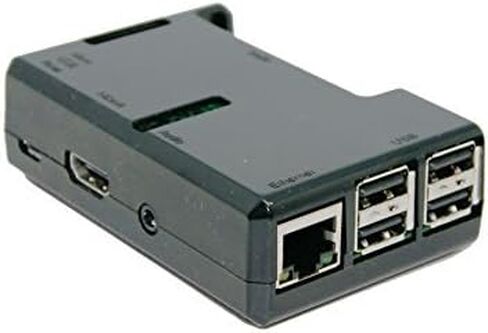 sb components Jet Black Case for Raspberry Pi 3 Model B and Raspberry Pi 2 Model B (Black) with Access to All Ports in Saudi Arabia