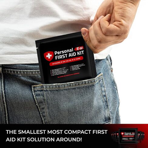 Portable Travel Size First Aid Kit - Perfect for Home, Office, Car, School, Business, Travel, Hiking, College, and Outdoors | Individually Wrapped Medical Kit Products (Abstract) in Saudi Arabia