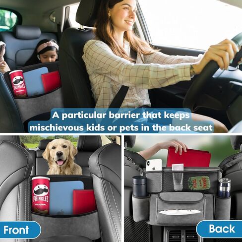 Car Seat Organizer, Back Seat Car Organizer, Between Seat Car Organizer, Car Purse Holder Between Seats, Backseat Cup Holder For Car, Car Organizer Between Seats, Car Visor Organizer. (Brown) in Saudi Arabia