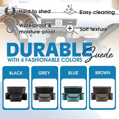 Car Seat Organizer, Back Seat Car Organizer, Between Seat Car Organizer, Car Purse Holder Between Seats, Backseat Cup Holder For Car, Car Organizer Between Seats, Car Visor Organizer. (Brown) in Saudi Arabia