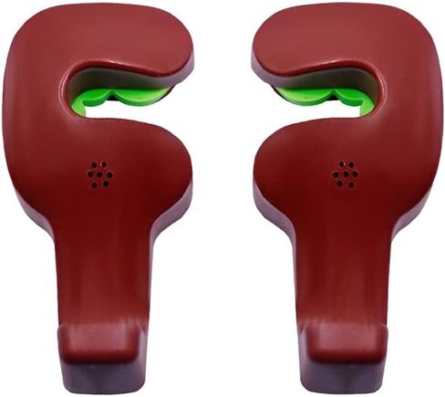 خطافات مسند رأس السيارة، قطعتان حامل محفظة السيارة للمقعد الخلفي، خطاف مسند رأس المقعد الخلفي الأمامي للسيارة يدور 360 درجة، منظم تخزين عالمي للمركبات للحقائب ومحفظة القماش والبقالة (أسود) in Kuwait