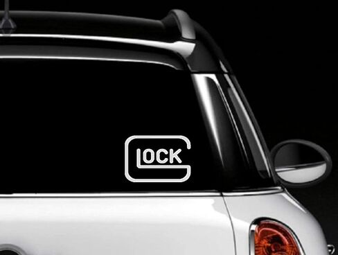 DW - ملصق ممتص للصدمات من الفينيل مقطوع بالقالب من الفينيل للسيارات والشاحنات وأجهزة الكمبيوتر المحمولة والنوافذ| أبيض | 5.5 بوصة in Kuwait