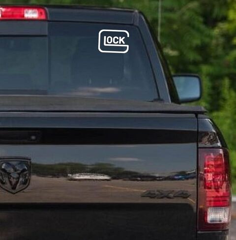 DW - ملصق ممتص للصدمات من الفينيل مقطوع بالقالب من الفينيل للسيارات والشاحنات وأجهزة الكمبيوتر المحمولة والنوافذ| أبيض | 5.5 بوصة in Kuwait