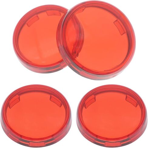 Turn Signal Lens Bullet Turn Signal Lenses Covers Compatible for Harley Touring Softail Dyna Sportster Street Glide Road King 1997-2021,4pcs (amber) in Saudi Arabia