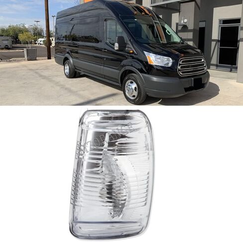 Side Mirror Indicator Lamp Lens Cover Fit For Ford Transit T150 250 350 2015 2016 2017 2018 2019 2020 2021 (Left and Right) in Saudi Arabia