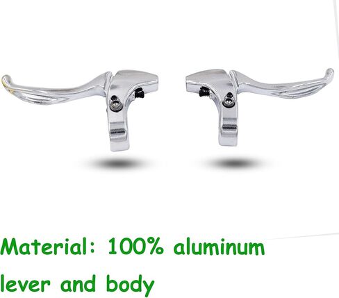 أذرع فرامل الدراجة Y&TREFEN 0.87 بوصة (22.2 مم) من سبائك الألومنيوم لدراجة المدينة للبالغين مقاس 16 بوصة - 28 بوصة، فضي، زوج واحد، TL332 in Kuwait