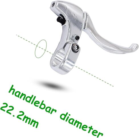 أذرع فرامل الدراجة Y&TREFEN 0.87 بوصة (22.2 مم) من سبائك الألومنيوم لدراجة المدينة للبالغين مقاس 16 بوصة - 28 بوصة، فضي، زوج واحد، TL332 in Kuwait