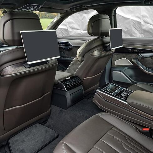 مظلة شمسية لنافذة السيارة الجانبية، 4 قطع ستائر مغناطيسية مطلية بالفضة للحماية من الشمس، مظلة شمسية قابلة للكسر تحجب الضرر الناتج عن أشعة الشمس الساطعة المباشرة والحرارة، ملحقات داخلية للسيارات in Kuwait