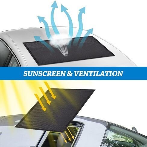 Car Side Window Sun Shade, HOMEYA 4 Pcs Magnet + Velcro Reinforcement Front Rear Automotive Window Sunshades Privacy Car Curtains, UV Protection & Strong Light Blocking for Camping Sleeping Baby Kids in Saudi Arabia