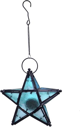 Star Decor Taper Candle Home Decorations Aroma Burner Stand Decorative Candle Holder Tea Light Lantern Star Decorations Wedding Decorations Pentagram Hanging Ornament Candlestick in Saudi Arabia