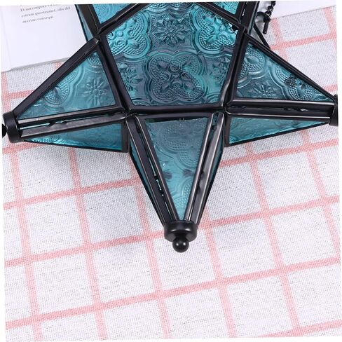 Star Decor Taper Candle Home Decorations Aroma Burner Stand Decorative Candle Holder Tea Light Lantern Star Decorations Wedding Decorations Pentagram Hanging Ornament Candlestick in Saudi Arabia