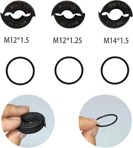 4PCS M12 & M14 Wheel Stud Thread Restorer Kit, Reverse Action Wheel Stud Thread Restorer Kit, Repairs Threads on Wheel Studs and Bolts, Re-Threader Kit in Kuwait