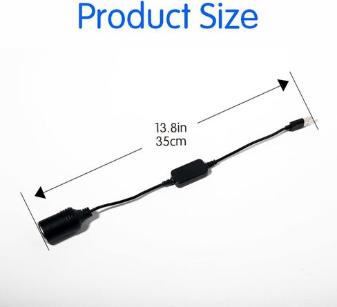 USB A ذكر إلى 12 فولت مقبس ولاعة سجائر السيارة كابل محول طاقة أنثى، مناسب لمسجل القيادة، والكلب الإلكتروني، ومنقي السيارة، وغيرها من المعدات الإلكترونية للسيارات in Kuwait