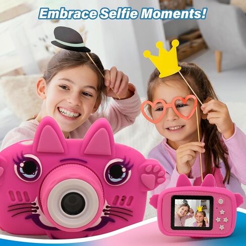 GKidz Kids Camera for Boys & Girls Toy Camera Age 3-12 Years Old Young Photographers with 64GB SD Card, Hanging Belt & Durable Silicone Case Ideal Gift for Kids | Camera for Kids | Toddler Camera in Saudi Arabia